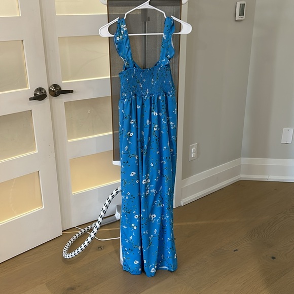 Show Me Your Mumu Gemini Blue Floral Jumpsuit women’s size XS - Picture 6 of 6